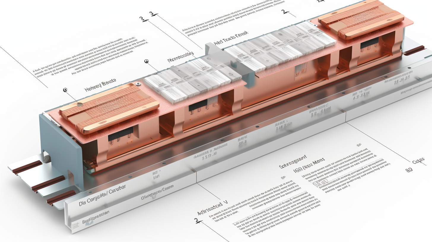 Various busbar materials displayed side by side