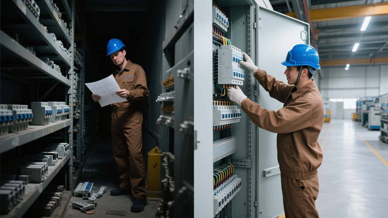 MCCB pan assembly with busbar system