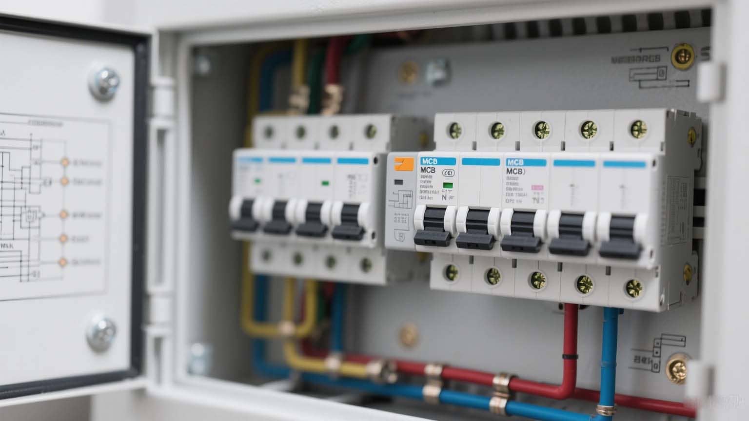 MCB installation in compact distribution panel