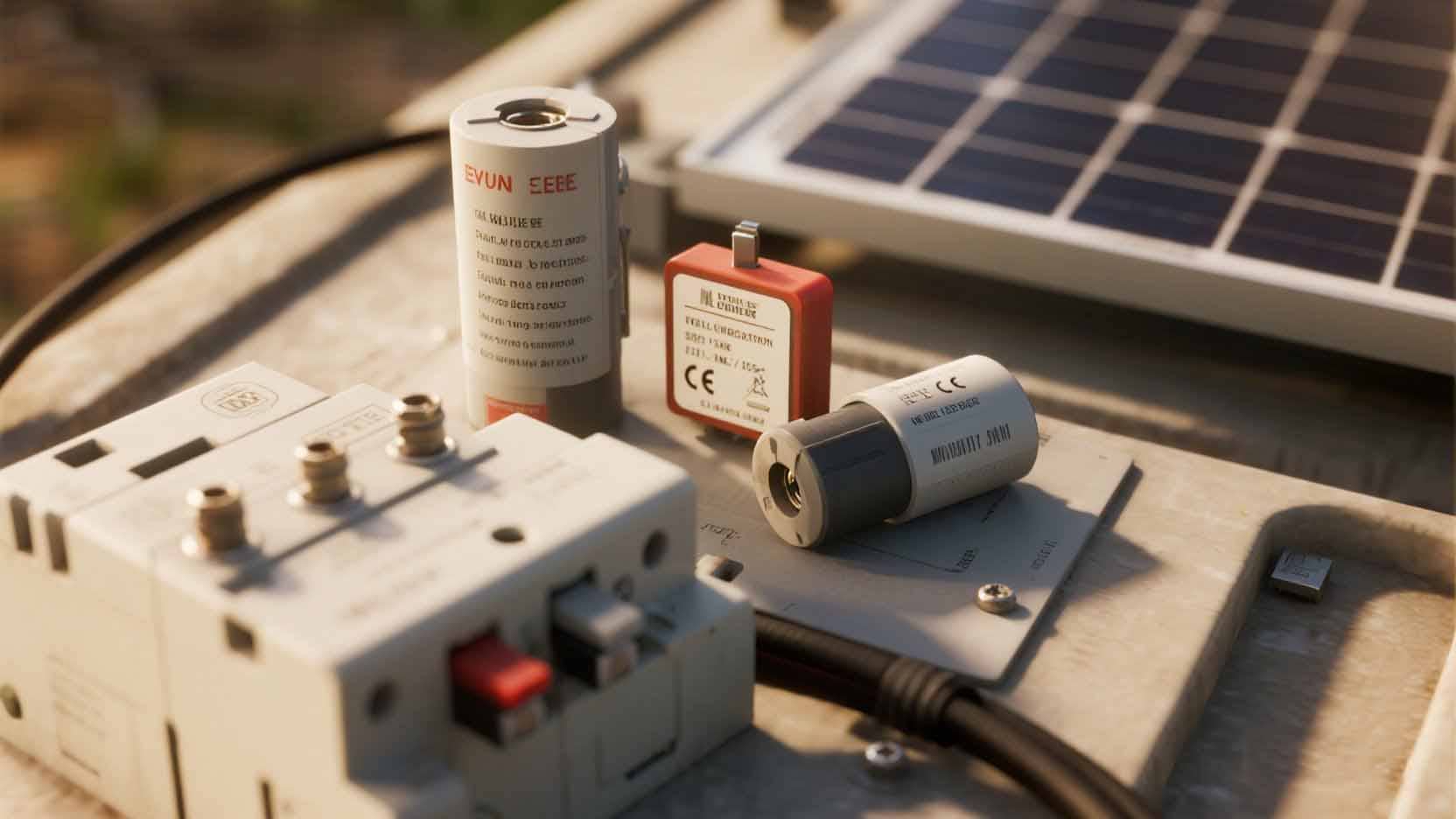 DC photovoltaic fuse with gPV marking