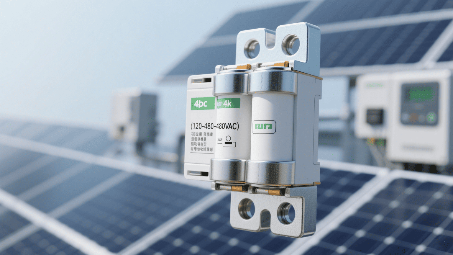 AC fuses in [solar inverter](https://www.energy.gov/eere/solar/solar-integration-inverters-and-grid-services-basics)[^12] connection panel