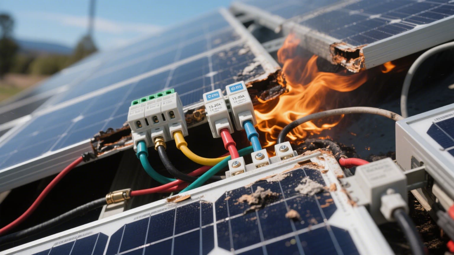 Solar charge controller with fuse protection