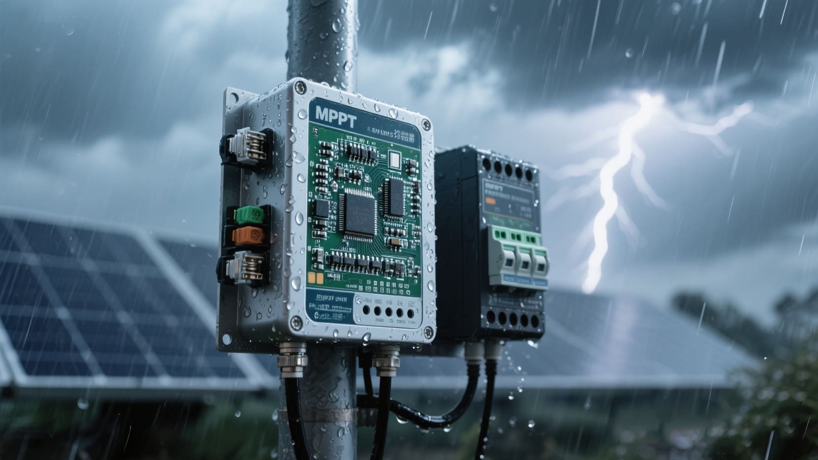 MPPT controller with dual fusing protection