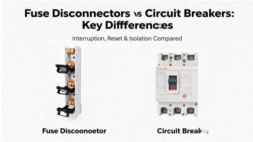 Comparison of fuse disconnector and circuit breaker