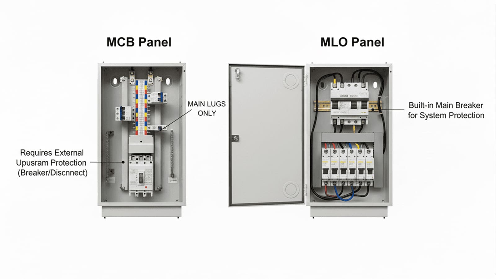 MCB vs MLO panels