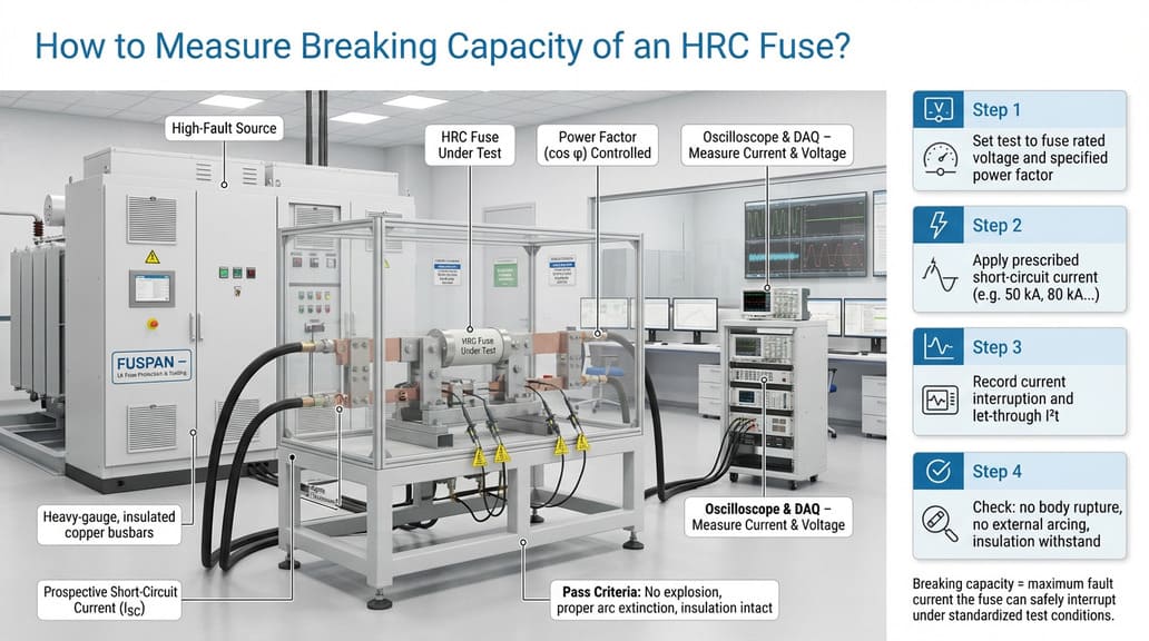 HRC fuse breaking capacity test