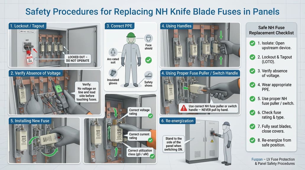 safety replacing knife blade fuses