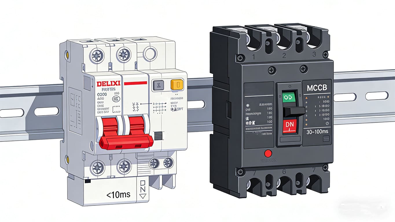 Fuse switch disconnector vs MCCB protection comparison