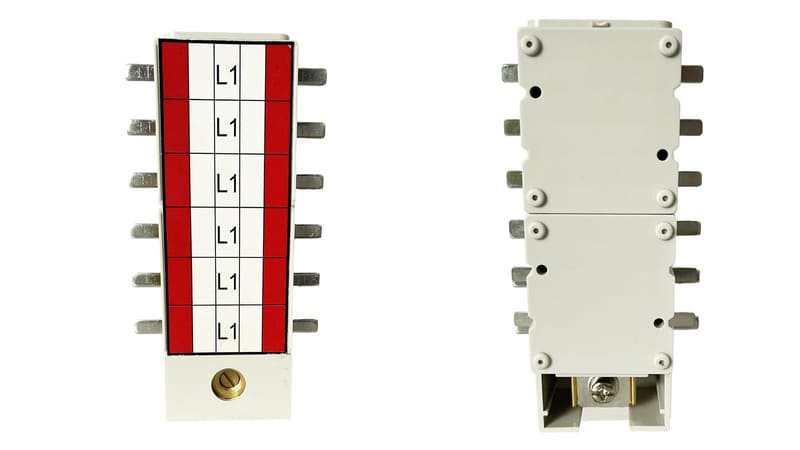 1P MCB pan assembly busbar