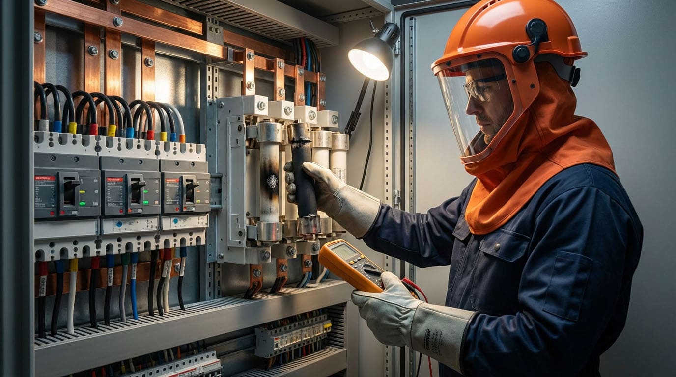 Fuse replacement process in disconnect switch during maintenance