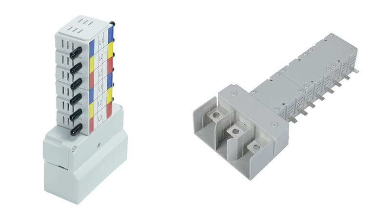 3P MCB pan assembly busbar