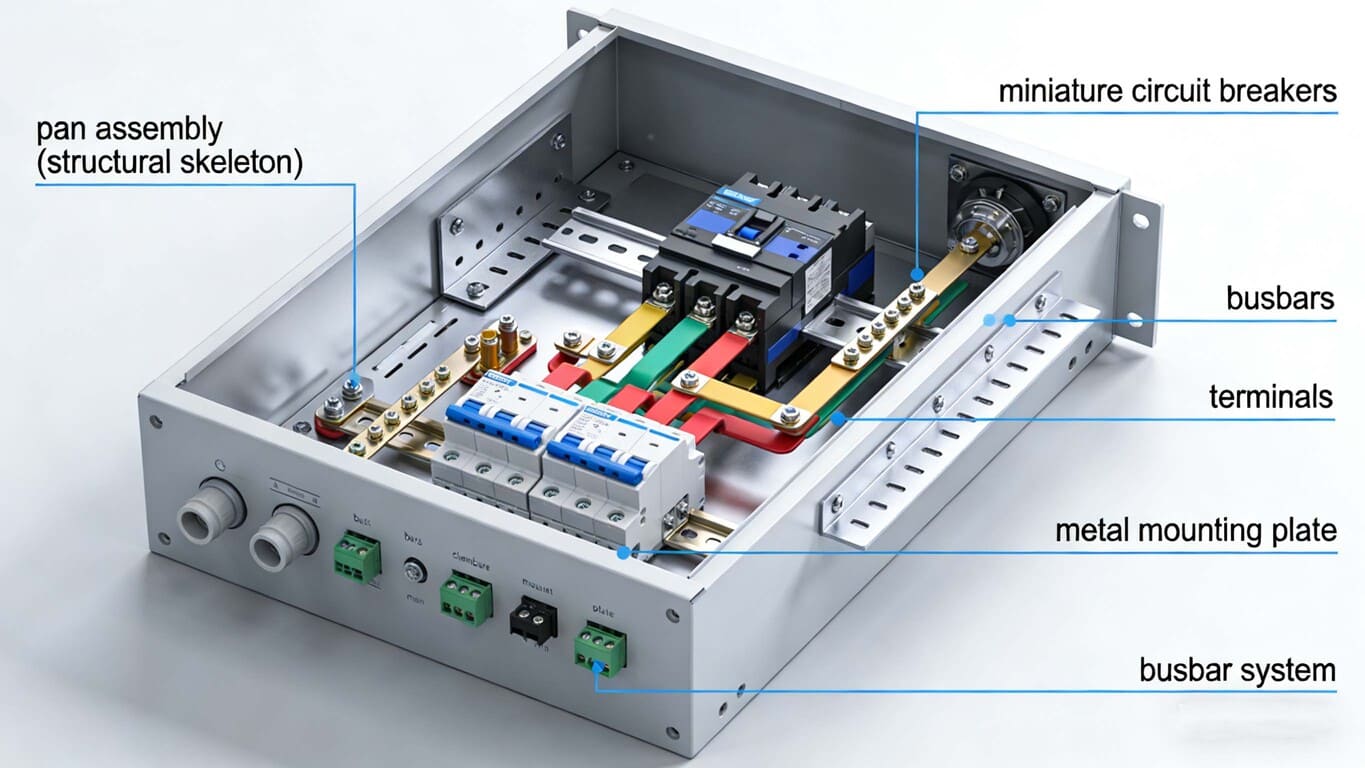 pan assembly as skeleton and core pan assembly skeleton