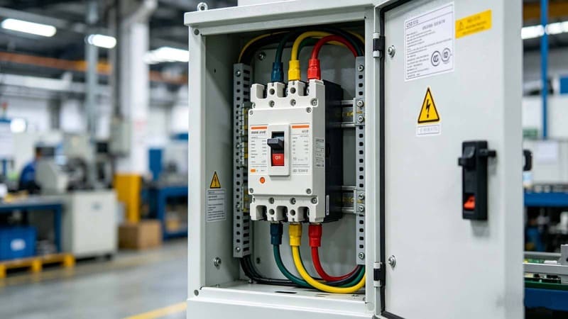 Industrial panel with fuse switch