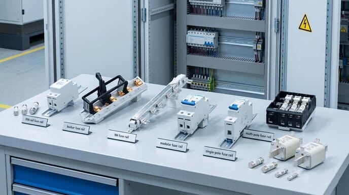 different types of fuse rails fuse rail types for low voltage panels