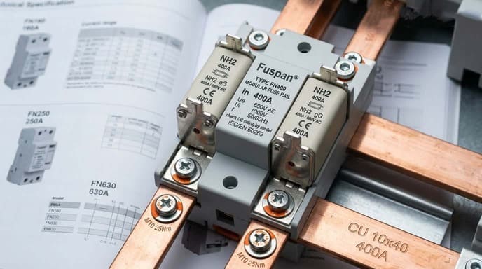 fuse rail rated current voltage