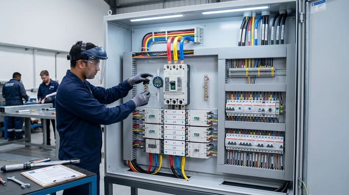 MCCB and MCB hybrid pan assembly