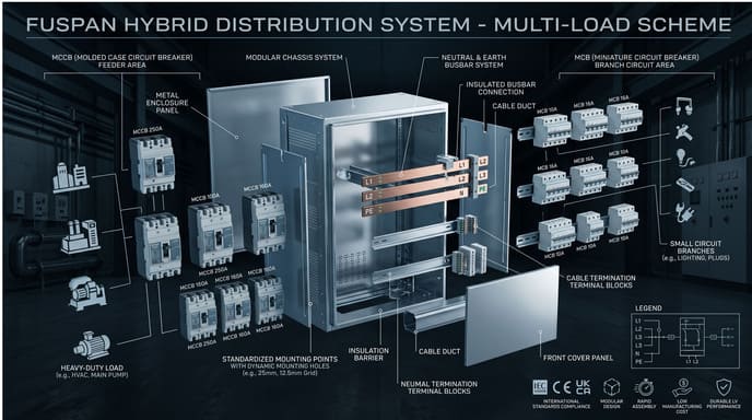 combine MCCB and MCB in distribution board